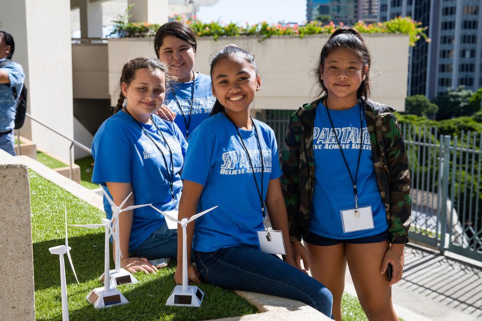 HIDOE808's tweet photo. Congrats to the @Campbell_Hawaii
 team for winning the high school presentation pitch at @BluePlanetFound's 2019 Student Energy Summit. Learn all about the innovative two-day event here: https://t.co/aFzwywDyTC https://t.co/VgAP2anonO