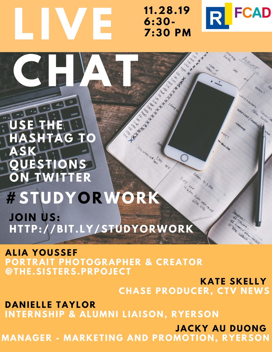 VictoriaNNS102's tweet photo. Does more education = a more successful future? 
Join in on a @RyersonU Live Chat Nov. 28th 6:30 – 7:30PM! We'll be hearing from people who had very different experiences after completing their undergrad studies. You don't want to miss it! Ask your questions here: #StudyOrWork https://t.co/Pg4ZtwYzrh