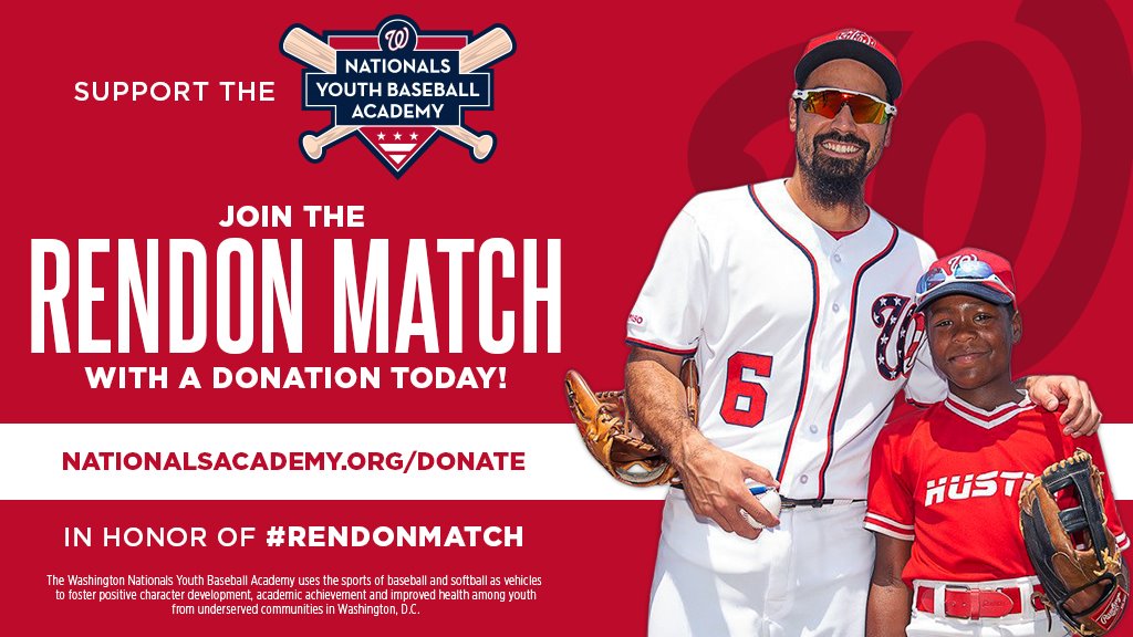 Nats4Good's tweet photo. Seeking Most Valuable Patron status?

Join the #RendonMatch today.

Anthony and Amanda have generously given $150K to #NatsAcademy and challenge you to help match it. 

Lend support at https://t.co/xvzAlhpHmA.

#MVP | #Nats4Good https://t.co/ceb4hIKsCl