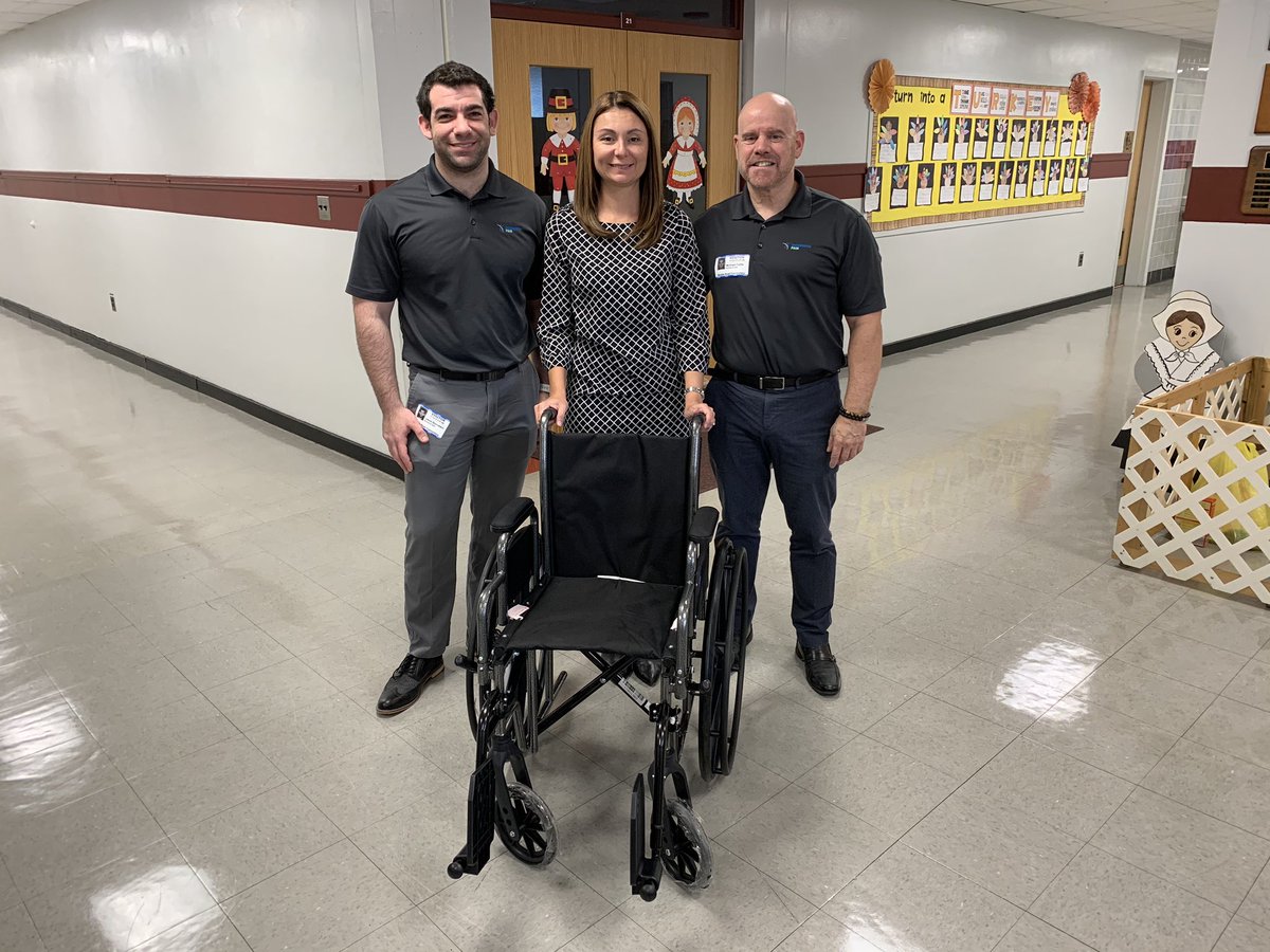 Thank you <a href="/monmouthpain/">Monmouth Pain</a> for the breakfast, massages and wheelchair donation! #hazletproud #hazletsel