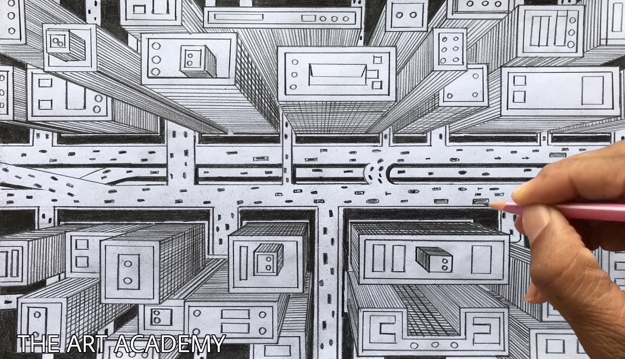 How to Draw 1-Point Perspective: Step by Step | 1 point perspective, One  point perspective, 1 point perspective drawing