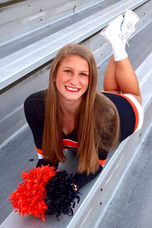 Meet Rachel Townsend, who was sworn into the National Guard earlier today! Rachel is an elite tumbler and has been both a top girl and a backspot during her four years on varsity. Rachel also serves as one of our NKCCA youth board representatives; we are lucky to have her!