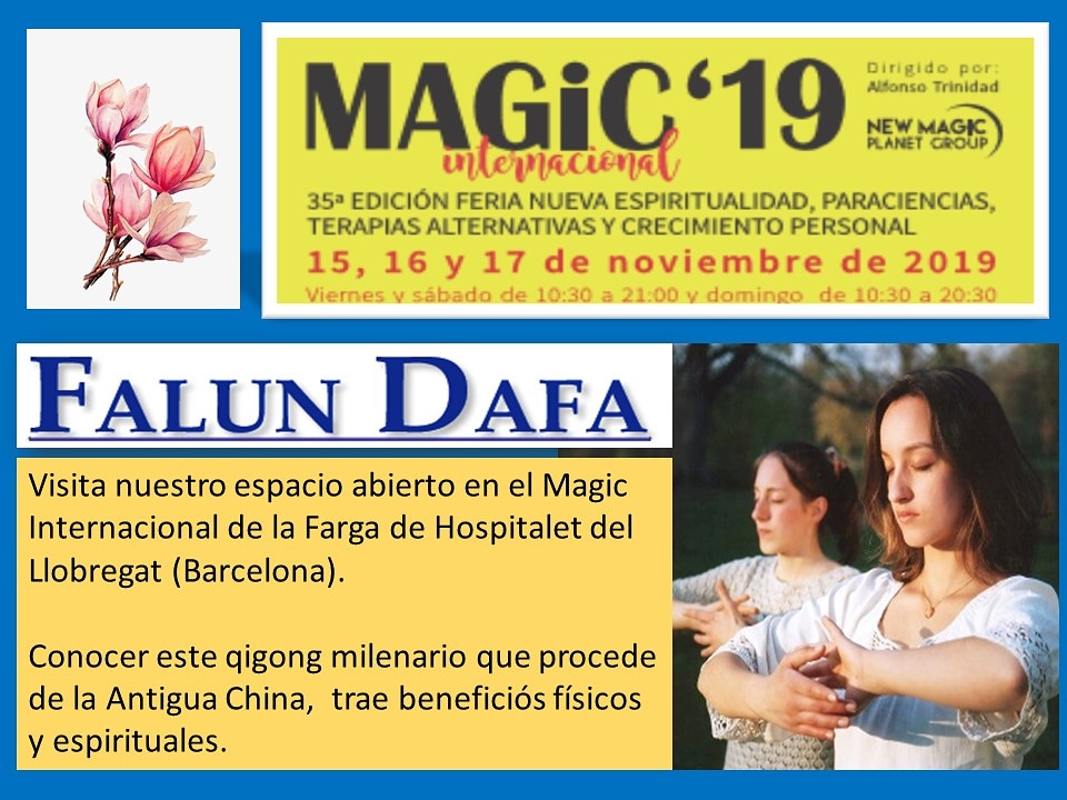 Estaré divendres i dissabte amb Falun Dafa a la Farga. M'hi podeu buscar.