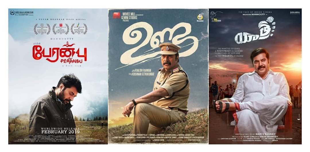 IBakeryOfficial's tweet photo. Movies in 3 different languages of an actor getting nominated into Filmfare awards !!

@mammukka 🔥

#Peranbu #Unda #Yatra https://t.co/AhVzAYjT43