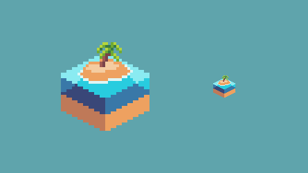 Chronicles Of A Terrible Pixel Artist Matt Legni 32x32 Isometric Island For Yesterday S Pixel Dailies Pixel Dailies Pixelart Zughy32