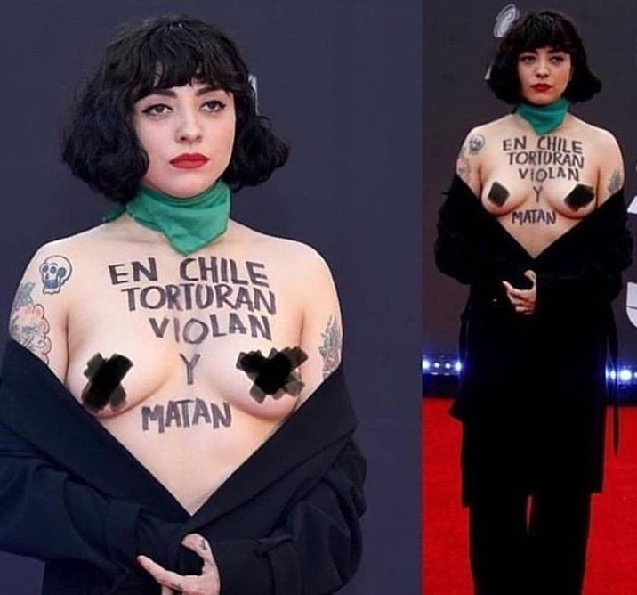 remilaferte's tweet photo. @monlaferte Instagram y Facebook censuran un par de senos pero lo que nunca nos van a censurar es que EN CHILE NOS TORTURAN, NOS VIOLAN Y NOS MATAN! Gracias por tanto @monlaferte 👏👏👏 https://t.co/HRZBbNXWFc
