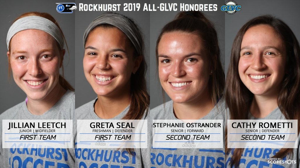 Rockhurst Athletics (@ruhawks) on Twitter photo Congratulations to these four Hawks on their All-GLVC honors! From left to right:
Jillian Leetch (First Team All-GLVC), Greta Seal (First Team All-GLVC), Stephanie Ostrander (Second Team All-GLVC) and Cathy Rometti (Second Team All-GLVC)
<a href="/RU_WomensSoccer/">Rockhurst Women’s Soccer</a> #SkoHawks! Congratulations to these four Hawks on their All-GLVC honors! From left to right:
Jillian Leetch (First Team All-GLVC), Greta Seal (First Team All-GLVC), Stephanie Ostrander (Second Team All-GLVC) and Cathy Rometti (Second Team All-GLVC)
<a href="/RU_WomensSoccer/">Rockhurst Women’s Soccer</a> #SkoHawks!