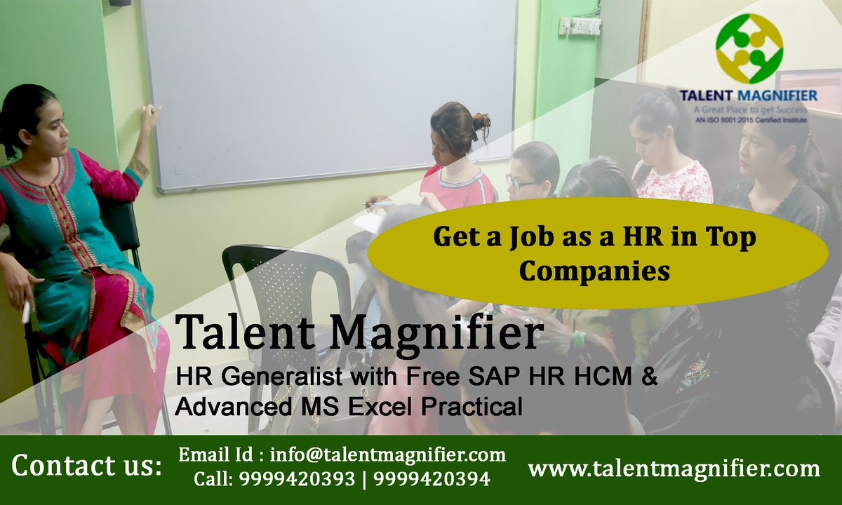 talentmagnifier's tweet photo. HR Generalist Training Classes https://t.co/0vrbUK8oFj, HR graduates who are not getting the job .Any graduates can apply for the course. #Join #HR #Training in #Delhi #TalentMagnifier #Institute of #Humanresources #Practical #Course #Generalist https://t.co/8LaLCexP7V