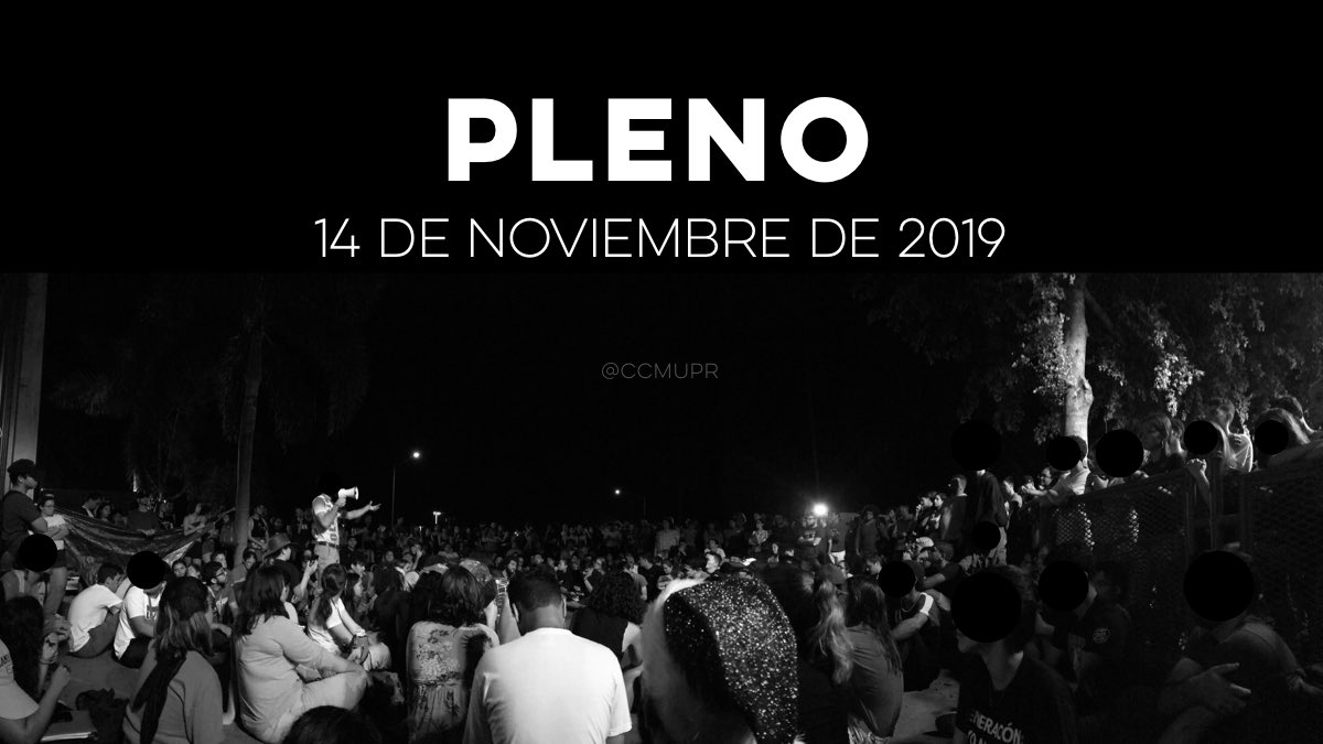 CCMUPR's tweet photo. 🗣 Más de 200 personas presente en Pleno en el Recinto de Mayagüez. Esta lucha sigue, ¡por una UPR accesible!✊🏻
#CCMInforma | #PlenoRUM https://t.co/XNFsfQvLgy
