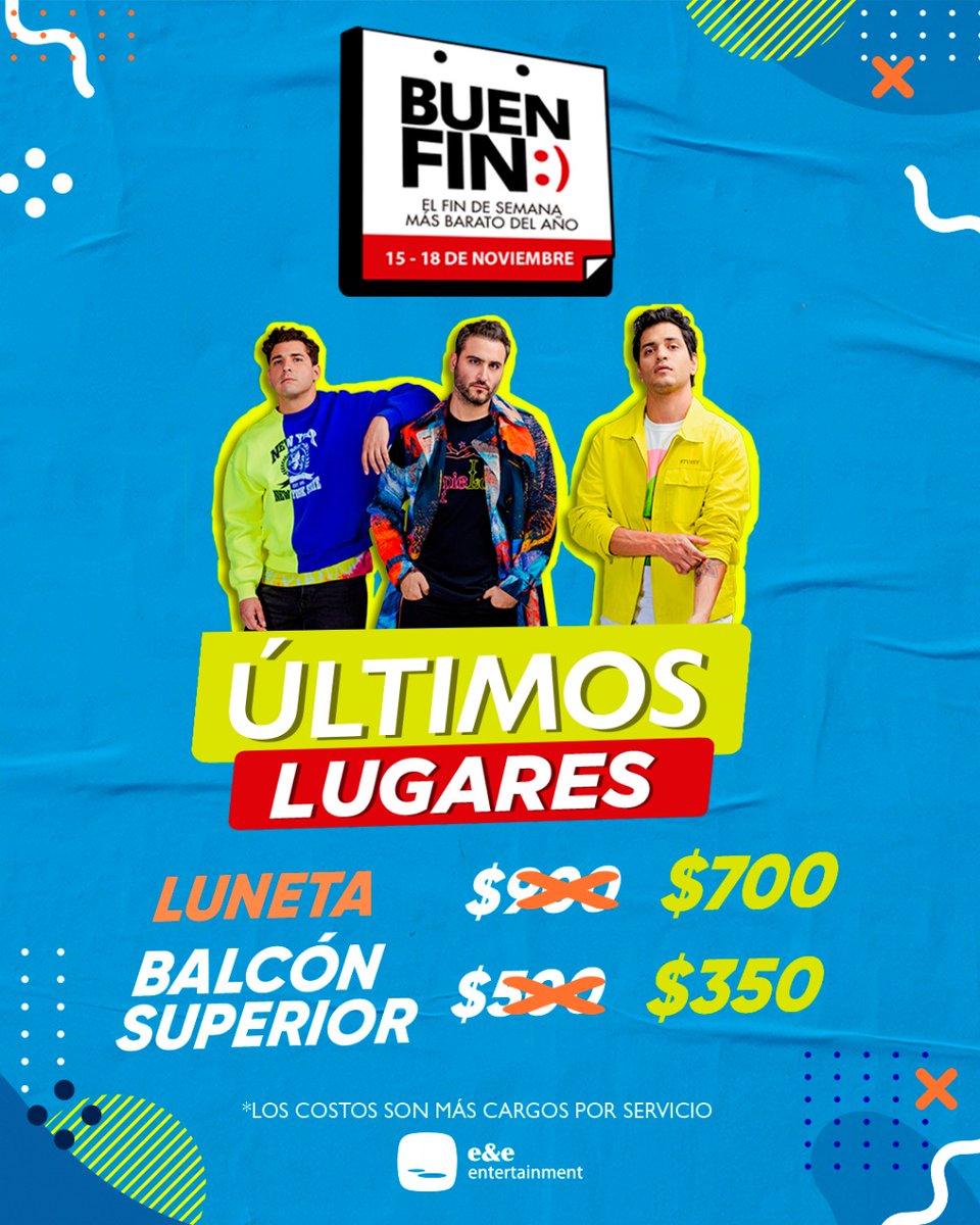 No dejes pasar esta increíble promoción de #ElBuenFin2019. 🤩

😉 Si haces tu compra en taquilla, pide que te hagan valida la promoción
😉 Si  es en línea, al hacer el pago no olvides seleccionar la promoción 

Corre por tus boletos a: bit.ly/ReikPuebla 🎫 #ReikEnPuebla
