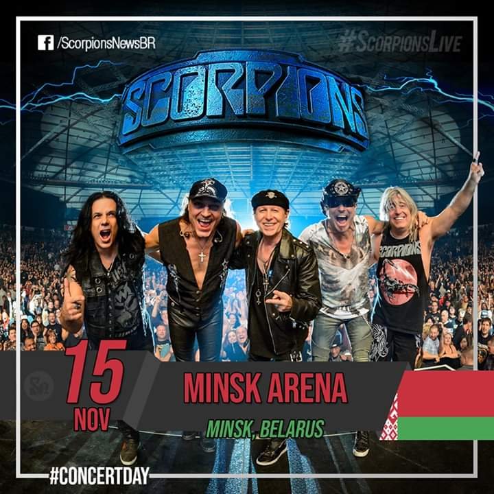 #ConcertDay
Minsk, Belarus 🇧🇾 ( Minsk Arena)
#ScorpionsLive #ScorpionsNews <a href="/scorpions/">Scorpions</a> 

- Next Stop: Nov. 18th - Budapest, Hungary 🇭🇺 -