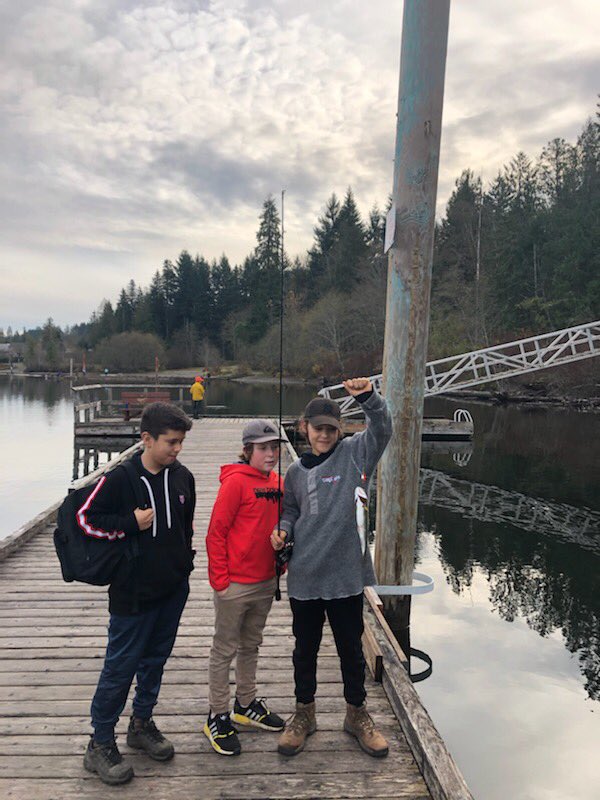 DelMorgan9's tweet image. The grade 6-7 Outdoor Learning Class at Lake Cowichan School had a great day exploring and working on their fishing techniques. Two fish were caught and released as the students refined their technique. #LakeCowichanSchool #sd79learn @CowichanSchools @SKoers1 @RobynJGray