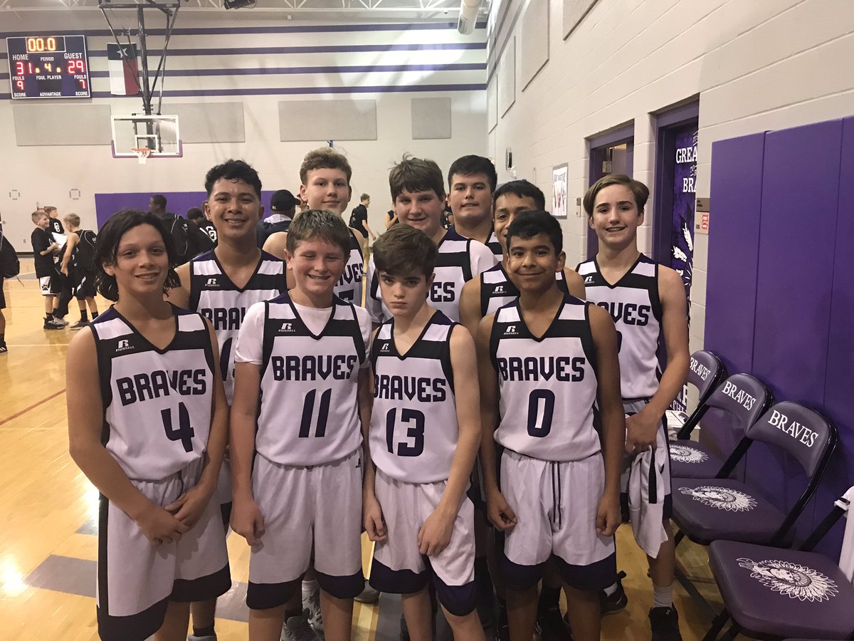 GoodTalkRuss66's tweet photo. GMS 8th grade boys basketball outlasts C.O. Wilson 31-29 in 3OT!  Way to go Braves!  #GMSStrong https://t.co/0nb00Y2jfF