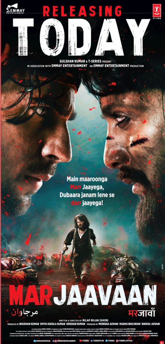 king_manoranjan's tweet image. Finally #Marjavaan Day
  @Riteishd @SidMalhotra #Marjaavaan