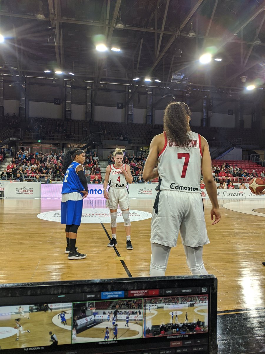 We are in Edmonton streaming the FIBA Women's Olympic Pre-Qualifing Tournament. <a href="/CanBball/">Canada Basketball</a> leads Cuba 36-22 in the 2nd Q.  Watch live at: youtu.be/ZhdPGwtV2d8