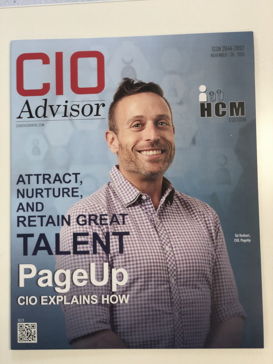 PageUpPeople's tweet image. It's our CIO Tal @rotbart on the cover of @cioadvisorapac! Have a read of the interview ~ he discusses where we've come from, what's in store, and how we're going to get there:
…capital-management.cioadvisorapac.com/vendor/pageup-…