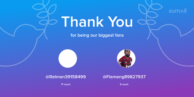 Our biggest fans this week: Ratman39158499, Flameng89827937. Thank you! via https://t.co/BW46EPLYwl https://t