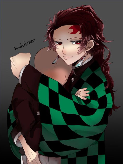 くろた原稿頑張ろうね。さんがTwitterに投稿した竈門炭治郎(鬼滅の刃)のイラスト。