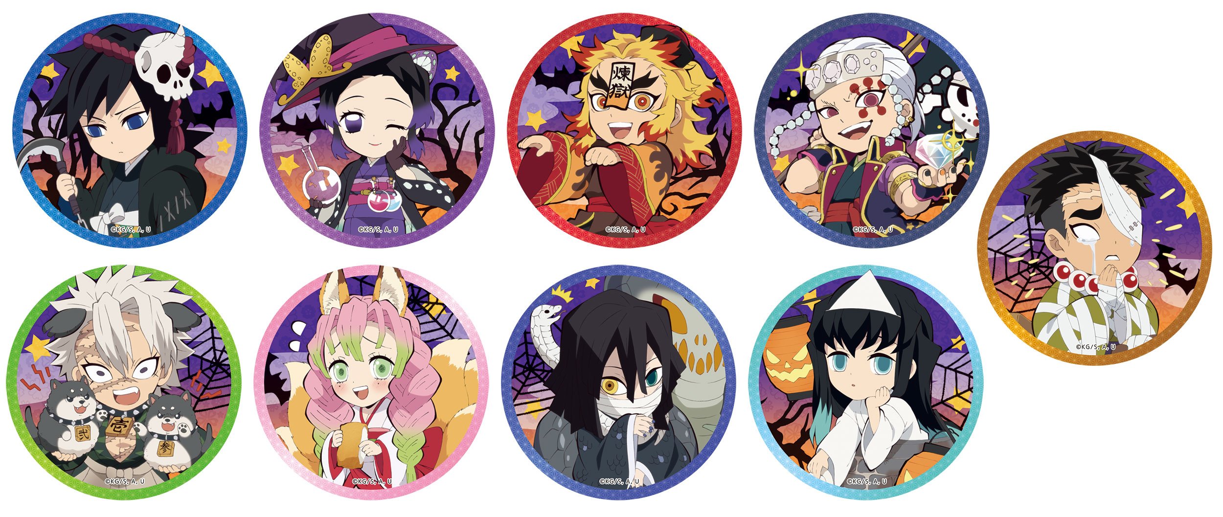 鬼滅の刃 缶バッチ ハロウィン 鬼滅の刃 缶バッチ ハロウィン