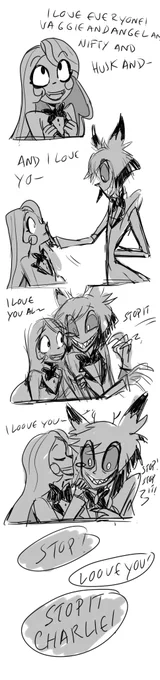 HIGH PITCHED MIC NOISES #HazbinHotel #Charlastor 