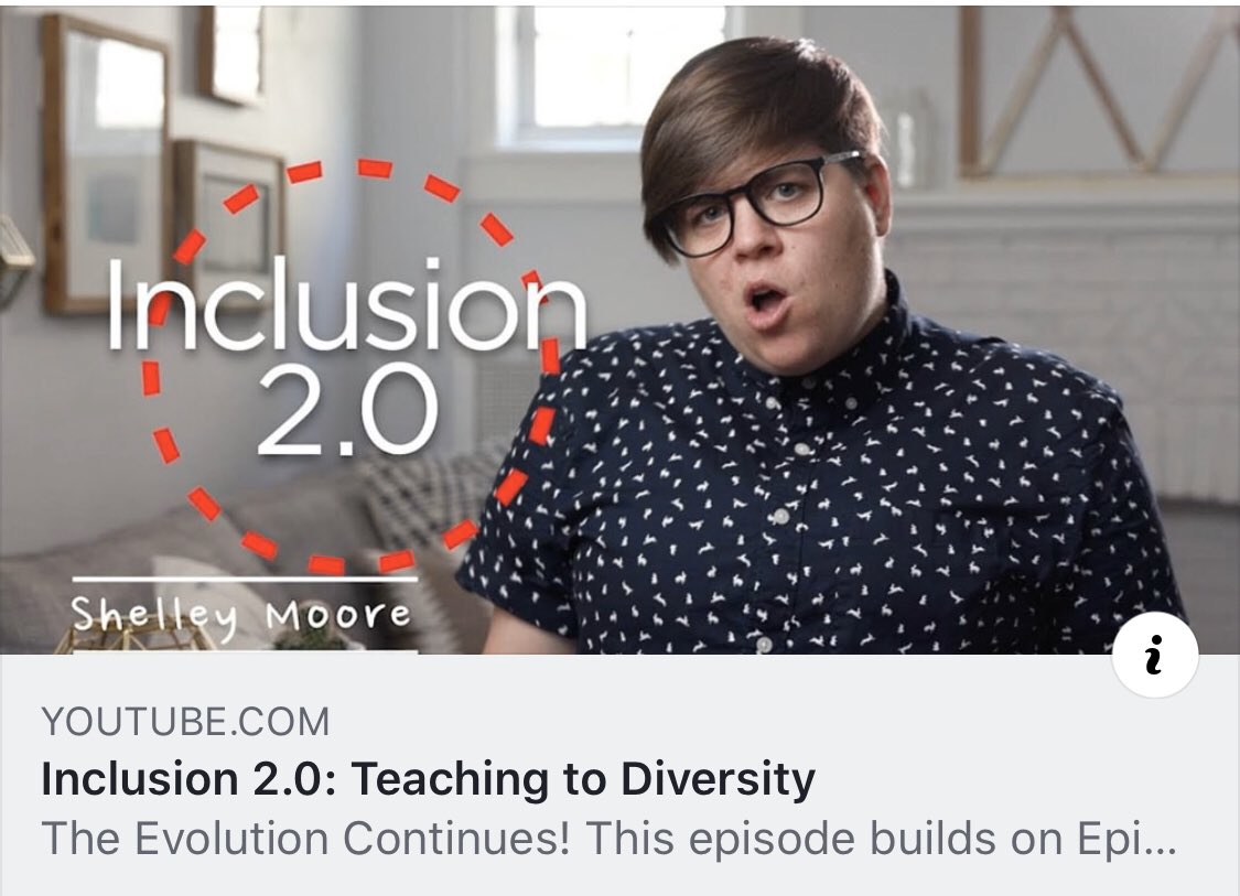 Our understanding of inclusion is moving away from “how do we include students who are different?” to “how do we teach TO the difference?” #inusion2pointO #ThisIsTeachingToDiversity #ThrowbackThursday youtu.be/rO3_UYaz1HE