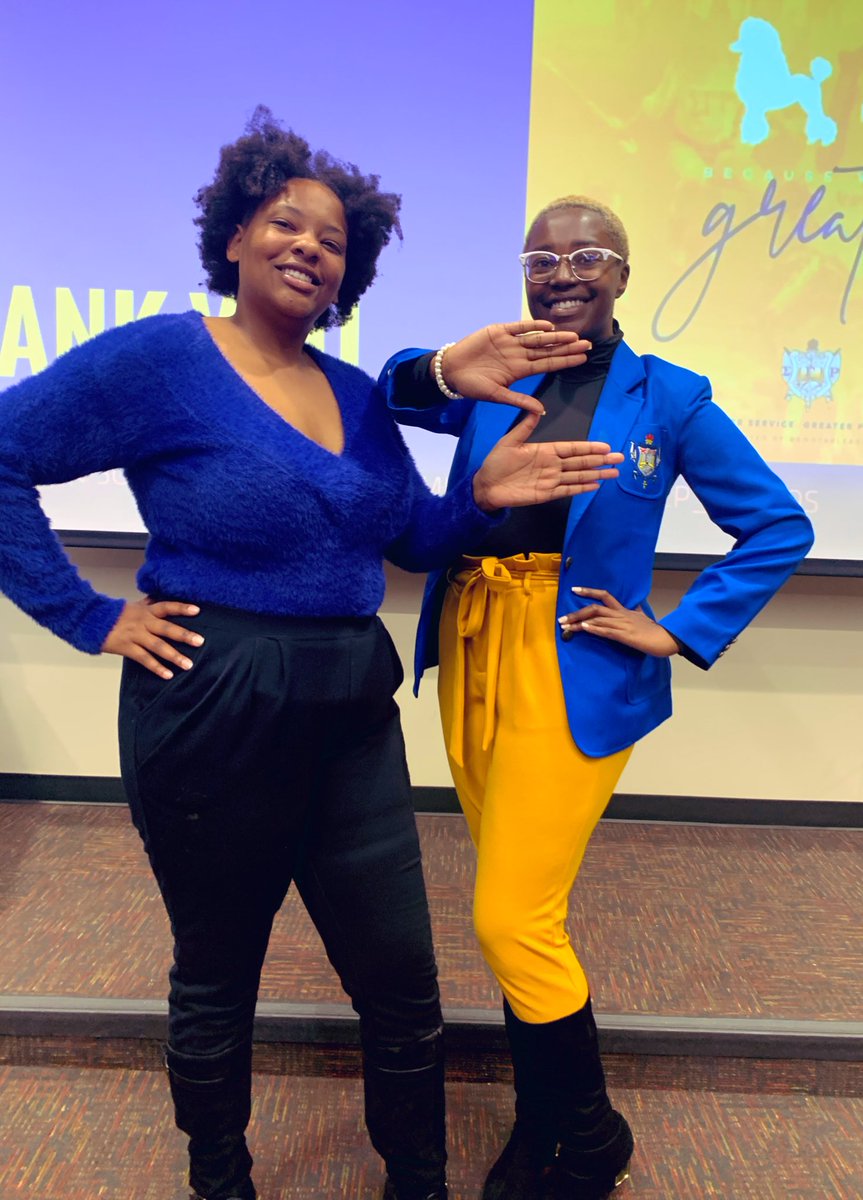 PiEpsilon22's tweet photo. Thank you to everyone who came out to talk money with the Poodles. π©πΈWe had a great time plotting Power plays with you all and we hope you enjoyed our conversation as much as we did! Thank you for celebrating SGRHO week with usππ #SGRhoWeek #PrettyLittlePoodle #WaitOnPiEp https://t.co/5hFcABc3xw