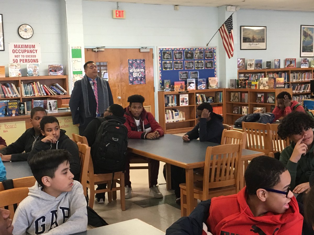 Cross Hill Academy MBK pours libations to welcome our AP Mr. Zambrano. Welcome home! @quezada1229 @YonkersMBK @CoreyWReynolds @YonkersSchools @gjoyner13