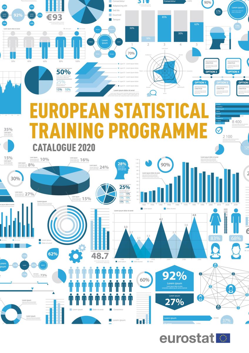 EU_Eurostat's tweet photo. 📢 The new #ESTP catalogue is out ‼️

In 2020: wide range of statistical courses including #rstats #python #BigData #ML #DataScience and more

🆓 Participation is free of charge 

➡️ More info about registration and eligibility at:
https://t.co/iEEfjZOGjN https://t.co/kyHfj5ym0v