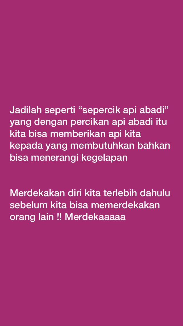 MudaNurmansyah's tweet photo. JADILAH SEPERCIK API ABADI! https://t.co/5s99Cn4bP8