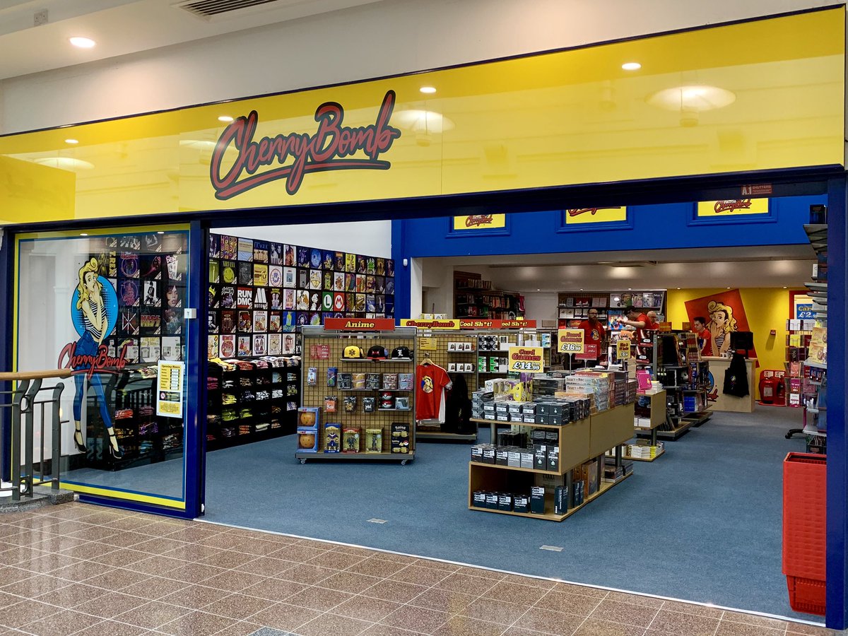 hmvPreston's tweet image. The secret is out.....our cheeky little sister #CherryBombPreston is open today. Welcome to #Preston! Please pop along and say hello to @CherryBomb_HQ
