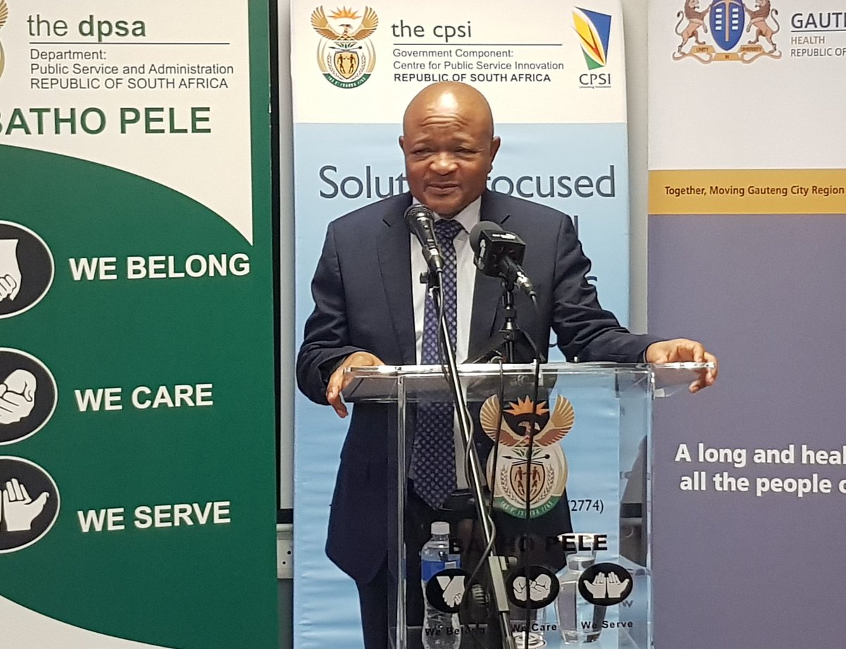 thedpsa's tweet photo. "We can't be emphasise how thankful of the work you do here at the hospital. Be inspired, strong and know that govt appreciate this innovation that you came up with to give hope to the children." - Minister  Mchunu @cpsi_sa #ServiceDeliveryVisits #BathoPele https://t.co/YBvMbRH3zQ