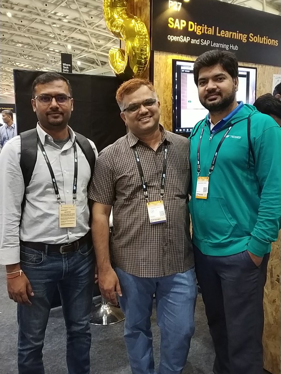 MuddiShivakumar's tweet photo. #sapteched #sap #iamsap #lifeatsap #thegoodfellas #allhailramya @sap @LifeatSAP @SAPTechEd @socialwarriorss 
"Awesome learning experience with sap veterans"... https://t.co/b50VLdApTh