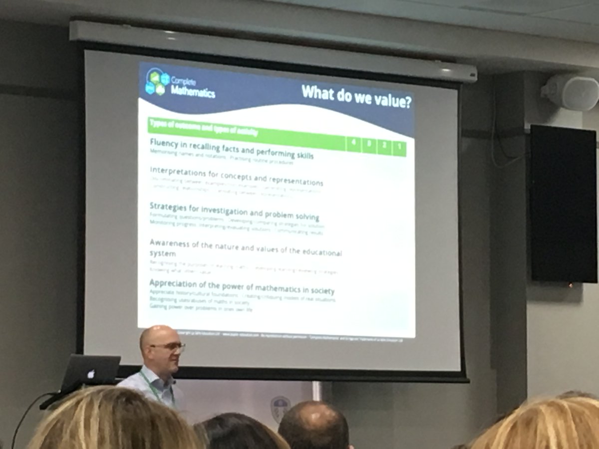 sm1the's tweet photo. The 5 pillars.... enjoying Mark Mccourt’s keynote!   #whatWorksMaths
@L19maths https://t.co/7beQFnOolM