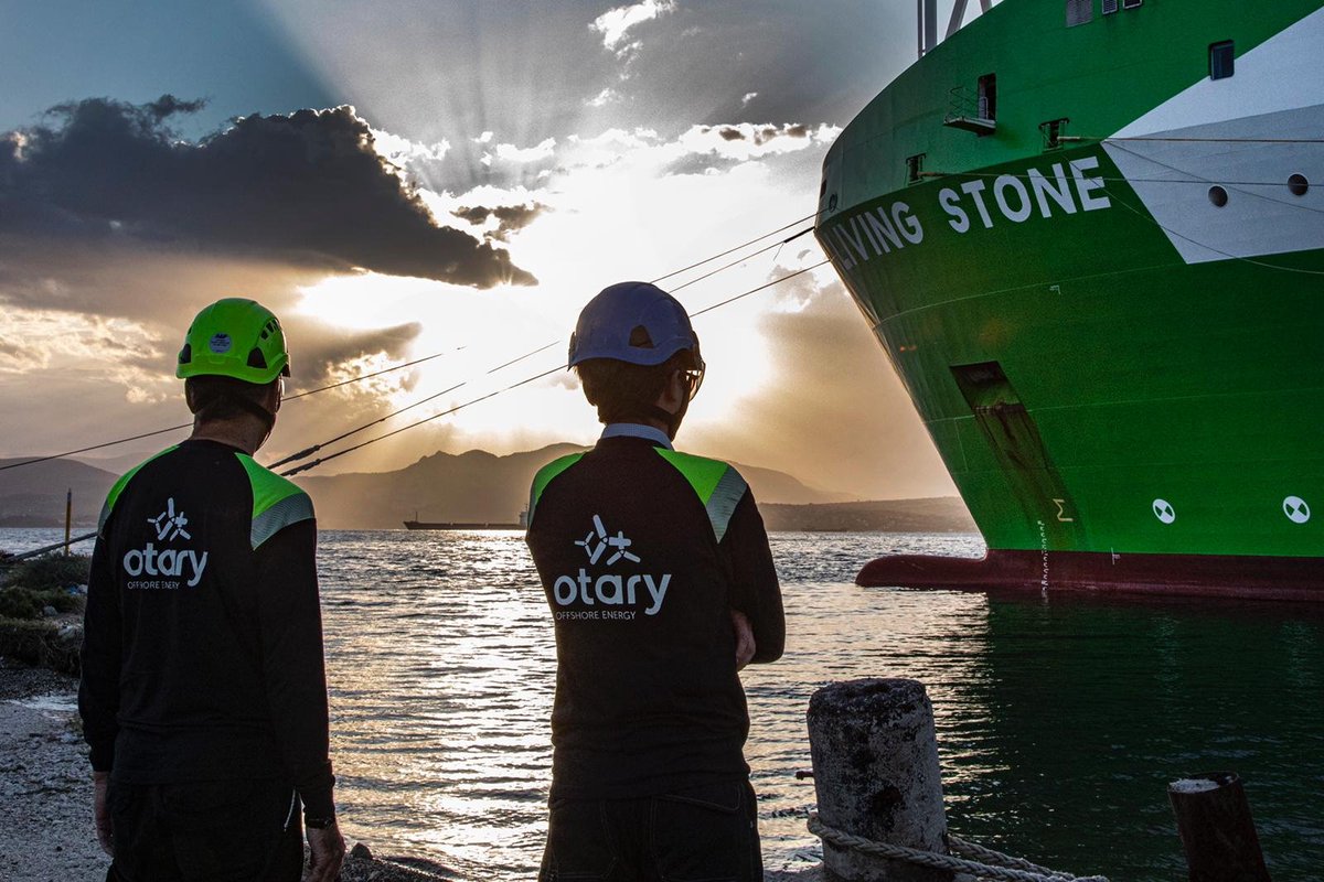 As the sun sets over old Hellas, OTARY engineers see a bright future dawning for the SeaMade Offshore Wind Farm.
DEME‘s cable laying vessel Living Stone loaded in Greece with almost 30 km export cable.
#SeaMade #DEMEgroup #Helleniccables #offshorewind