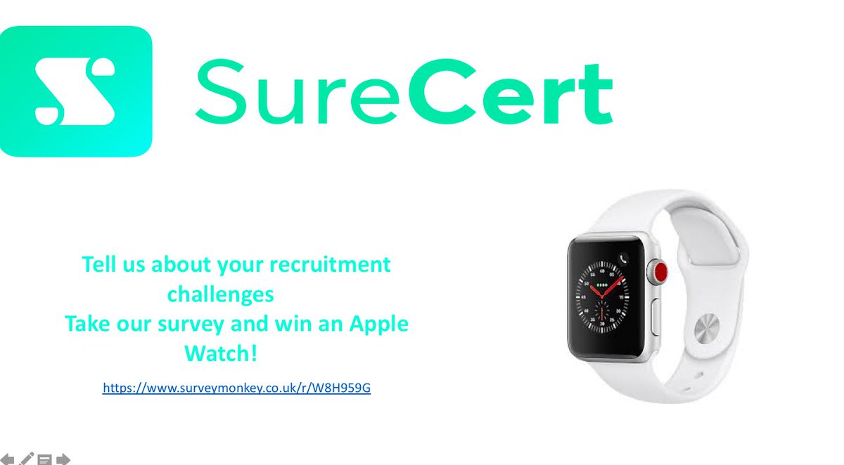 Good morning Scottish Care conference delegates! Stop by our stand today and tell us about your recruitment challenges. You could win an Apple Watch....  See you at Stand 18 #carehome19