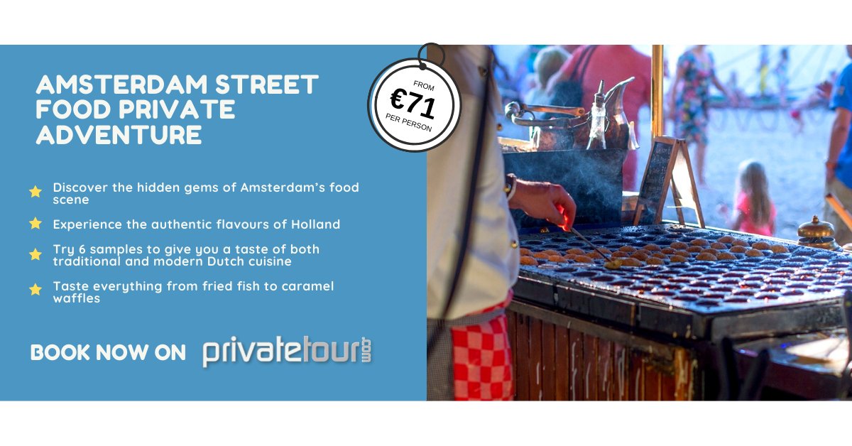 Amsterdam Street Food Private Adventure, from only €71 per person! See full details &amp; book here: bit.ly/AmsterdamStree…

#amsterdam #streetfood #adventure #tourism #travel #europe #foodie #privatetour