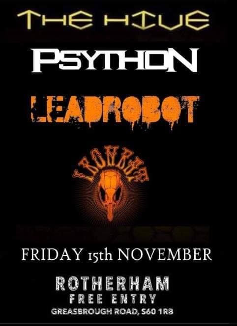 LEADROBOT's tweet image. We have this beast of a lineup this evening.
Come along and show Rotherham some love.

facebook.com/events/1045460…