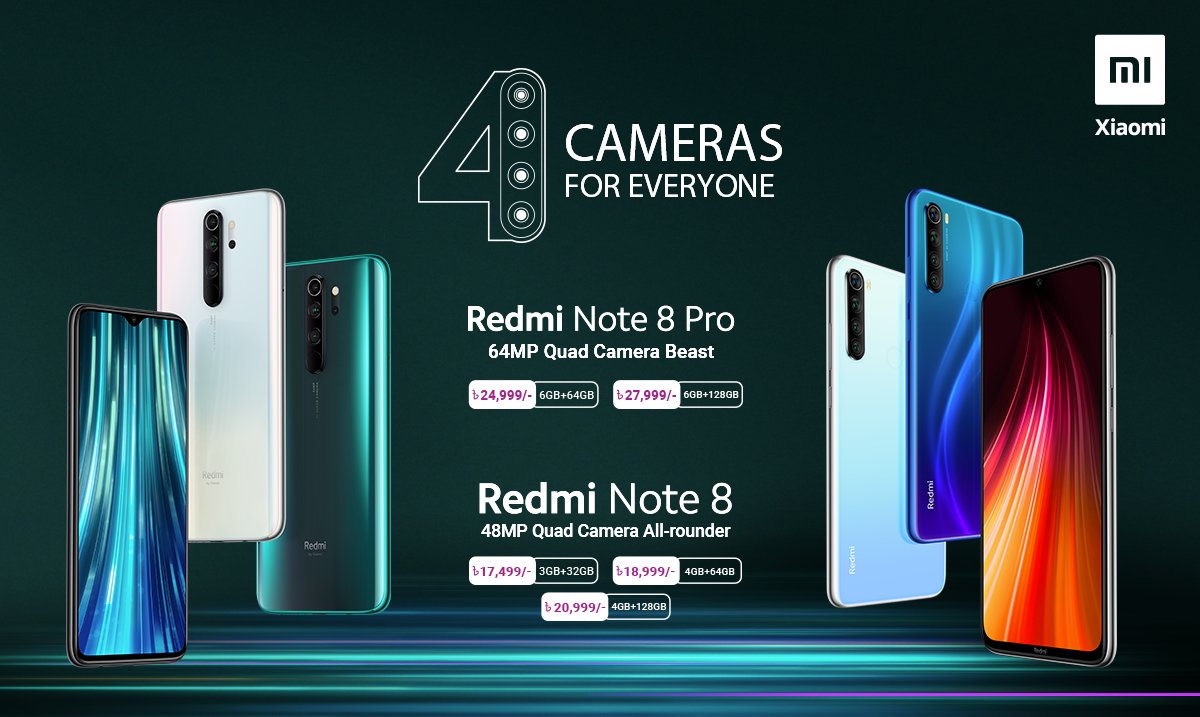 MiBangladesh's tweet photo. Mi fans, with the Note Series we’ve also got what you always wanted.🤩😍 #4Camera4Everyone
Get yours from Authorized Mi Stores, Partner channels and retail outlets across the country; https://t.co/UtZKWL6b8r https://t.co/P4MPpgIrwj