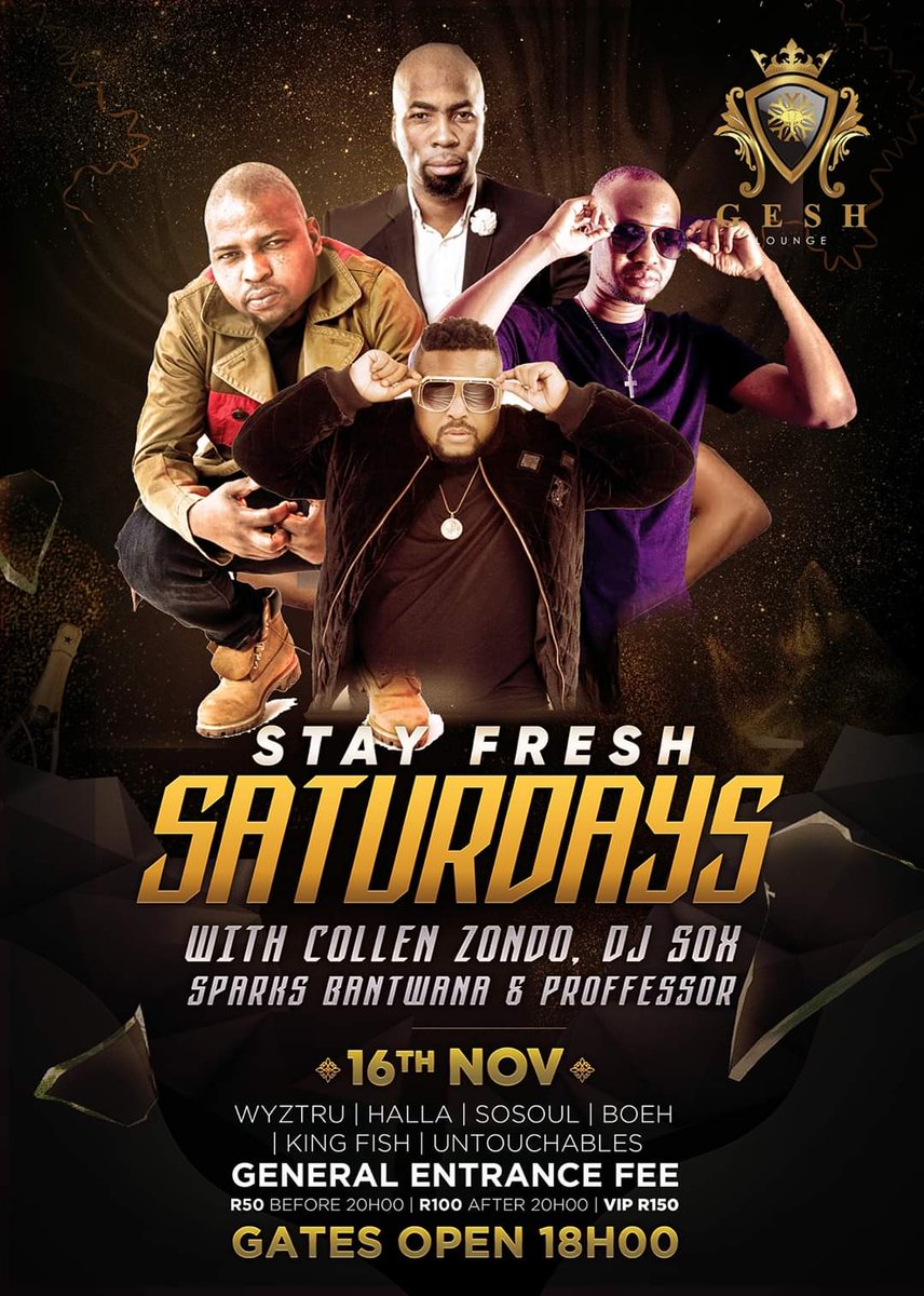 DJSOXsa's tweet photo. Saturday plans in order!!!

#GKMSC_DJFestival @ UGU SPORTS LEISURE, PORT SHEPSTONE

#StayFreshSaturdays @ GESH LOUNGE, EMPANGENI

#TheeFinestGigGuide #SvaliVIP #WozaDecember https://t.co/dqfJj5FQDw