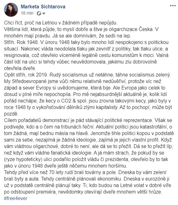 Markéta Radhi Šichtařová tweet media