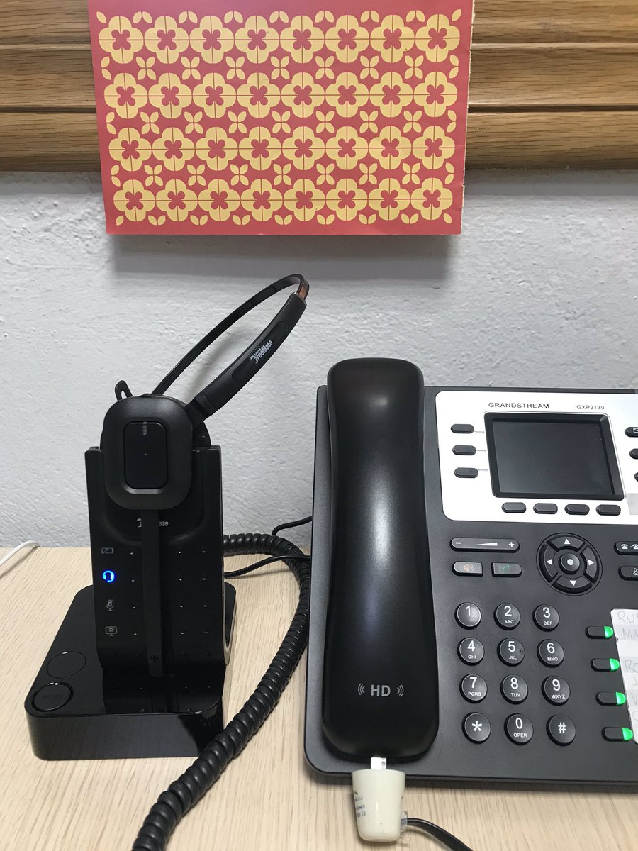 Probando el #auricular #inalámbrico de #Freemate con #Grandstream #pruebas