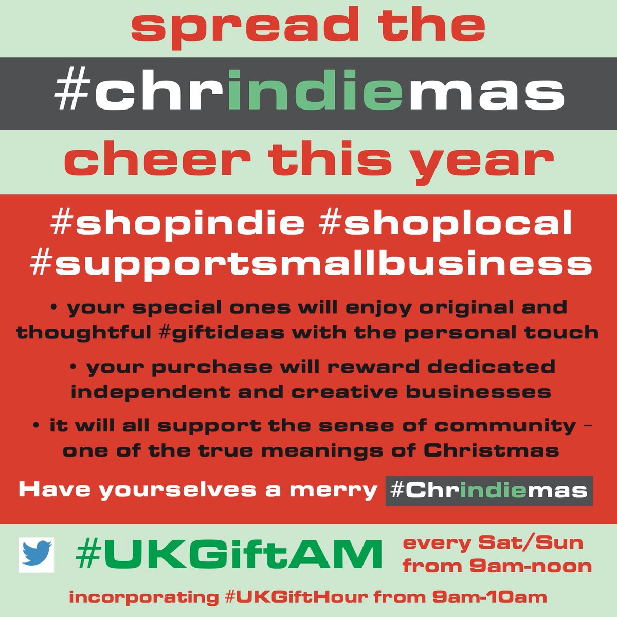 We want as many people as possible to #supportsmallbusiness this #Christmas - so much so, that we've got a little hashtag going 😀 The following thread is #ff thanks to those who have adopted it so far. Please join us and spread the #ChrINDIEmas cheer! #shopindie #shoplocal