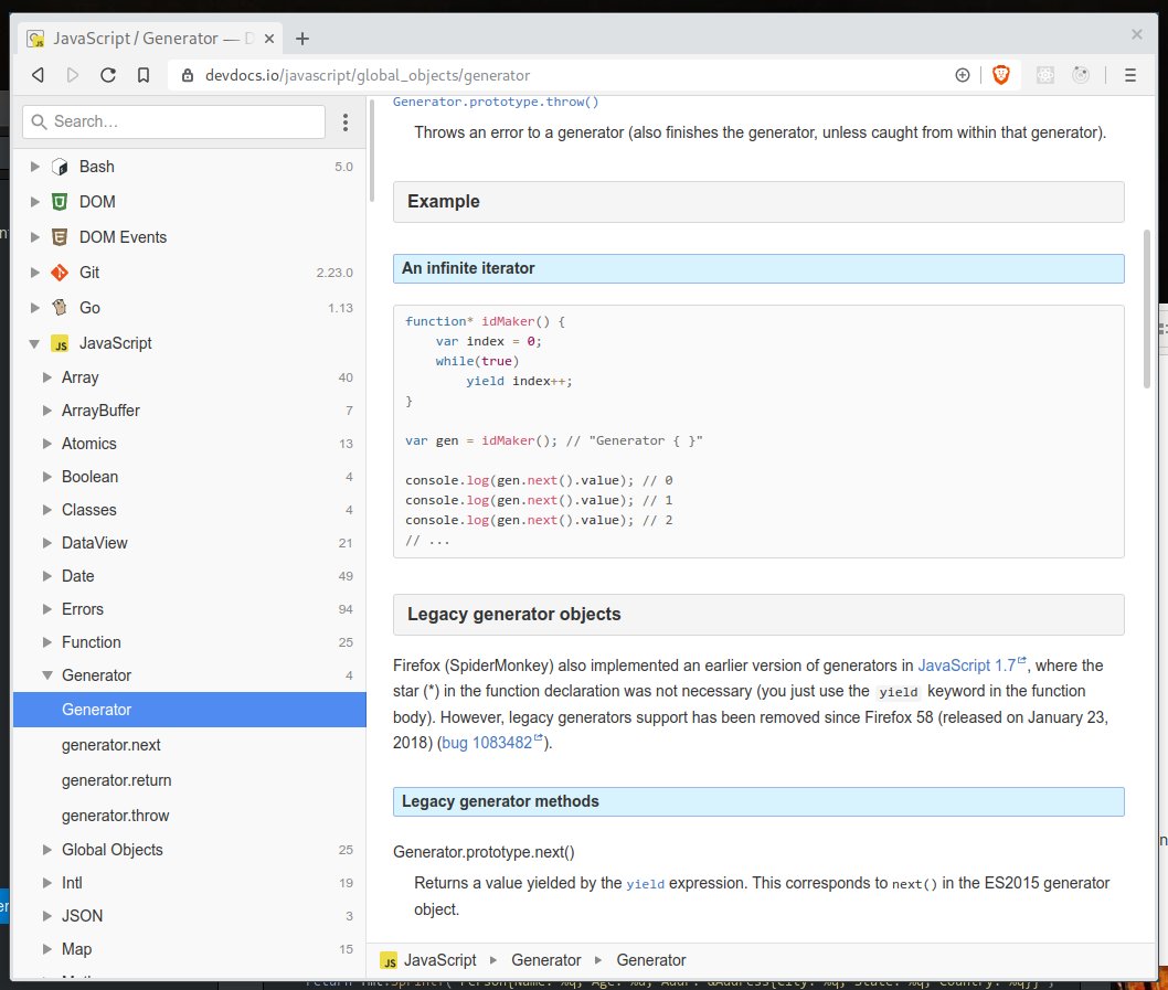 a_ahandani's tweet image. در ادامه کاهش وابستگی به گوگل یه سایتی هست به نام #devdocs که تمام داکیومنت‌های بروز تمام تکنولوژی‌های مطرح رو داره (حالت آفلاین‌هم داره و تم دارک)
آدم عادت می‌کنه داکیومنت اصلی رو بخونه و چون تم و فرمت همه یکسانه خوندنش راحتترم هس.. نیازی به سرچم نیست.
devdocs.io