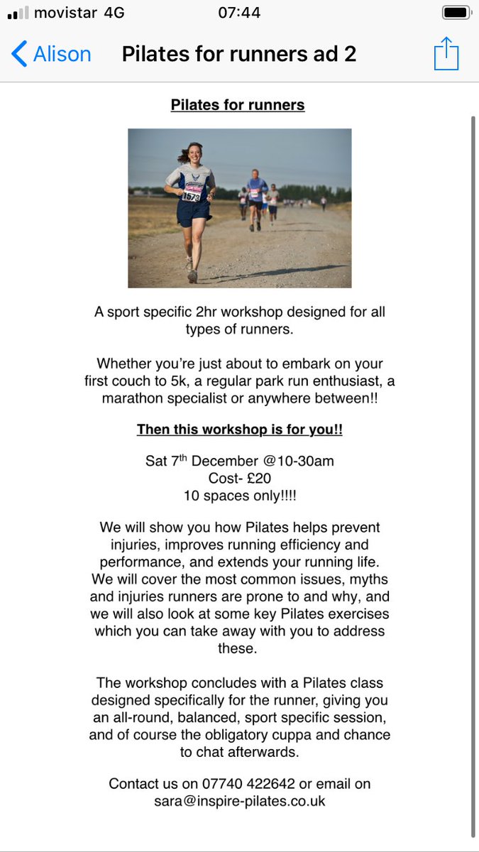 BirchRunning's tweet photo. Pilates for runners - 2hr workshop in Honley with Sara (who is brilliant) https://t.co/zXRMRFUxys