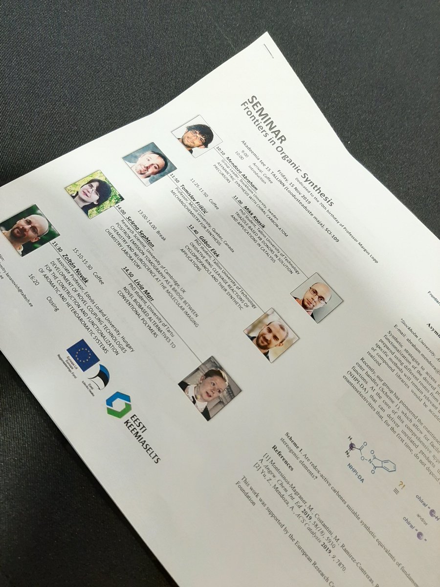 Tomislav Friscic (@tomislavfriscic) on Twitter photo Starting right now - Frontiers on Organic Chemistry symposium in Tallinn! Thank you <a href="/RiinaAav/">Riina Aav</a> and <a href="/DzmitryKananov1/">Dzmitry Kananovich</a> for organizing and including <a href="/Mechanochem/">Mechanochemistry</a> among the frontiers if organic synthesis! Starting right now - Frontiers on Organic Chemistry symposium in Tallinn! Thank you <a href="/RiinaAav/">Riina Aav</a> and <a href="/DzmitryKananov1/">Dzmitry Kananovich</a> for organizing and including <a href="/Mechanochem/">Mechanochemistry</a> among the frontiers if organic synthesis!
