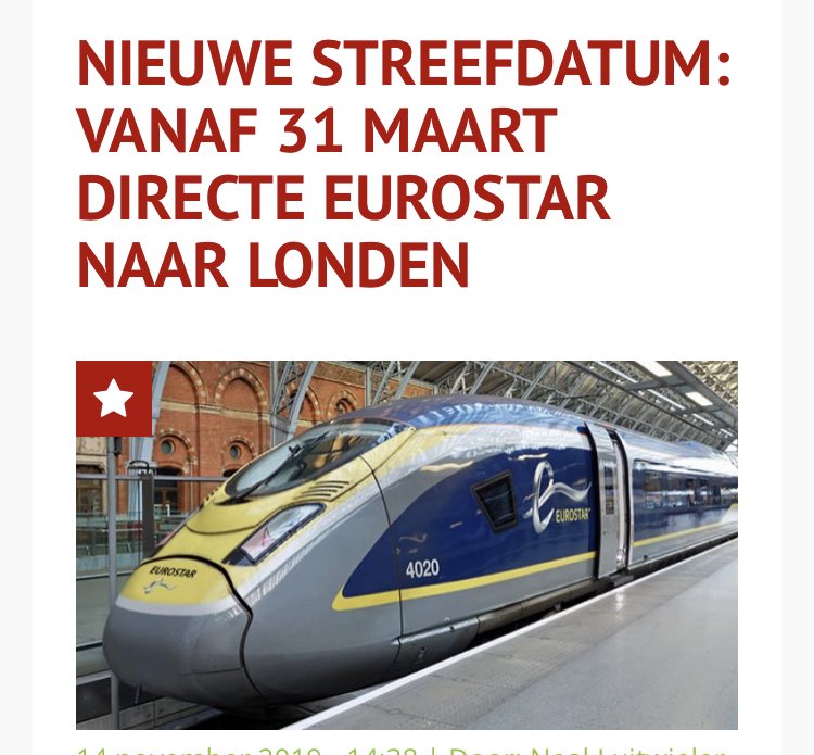 MikePinckaers's tweet photo. In 4,5 uur naar Londen, goede stap in concurrentie met vliegtuig. Nu nog iets meer tariefscherpte #NS, #Eurostar https://t.co/JLLqlAu0qd