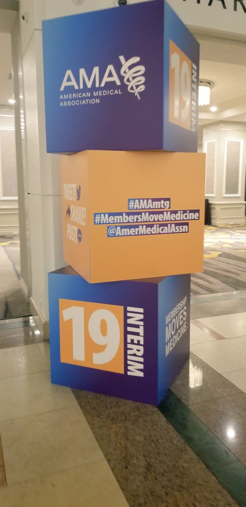 So excited to see the #AMAzing work that physicians and #medstudents do at #I19! #AMAambassdor #membersmovemedicine
