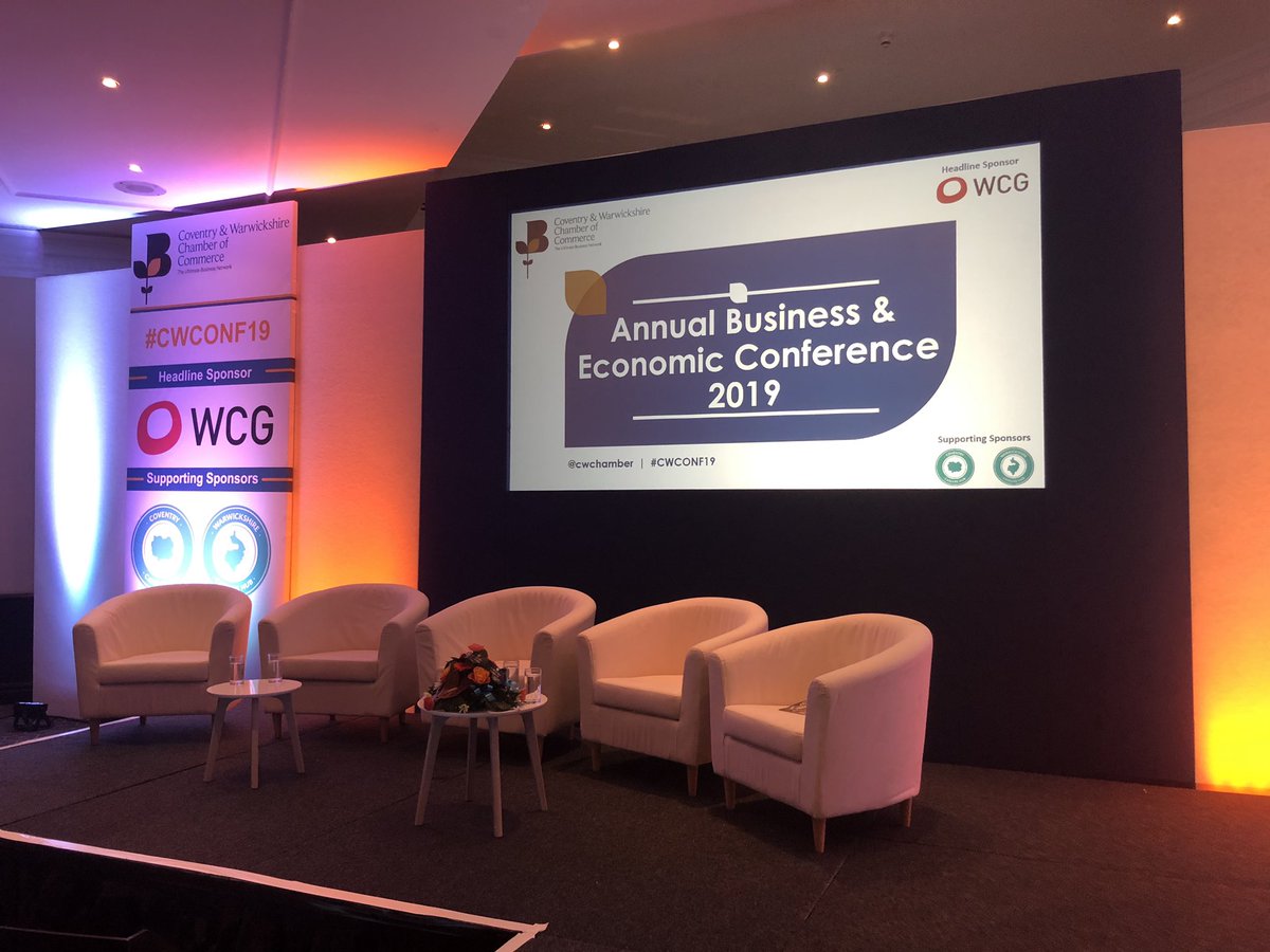 PullenSJP's tweet photo. Calm before the Coventry &amp; Warwickshire Chamber Annual Business &amp; Economic conference #cwconf19 @businesslive https://t.co/lk62gNkOaS