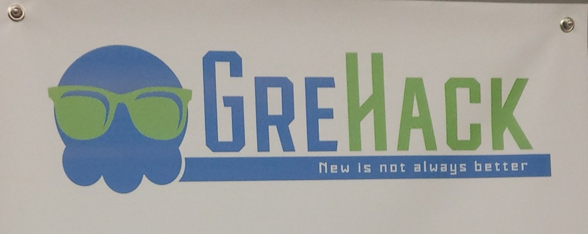 Today two teammates give a talk at <a href="/GrehackConf/">GreHack</a>
If you spot them, feel free to reach them to have a word with ! Cheers ! 👍