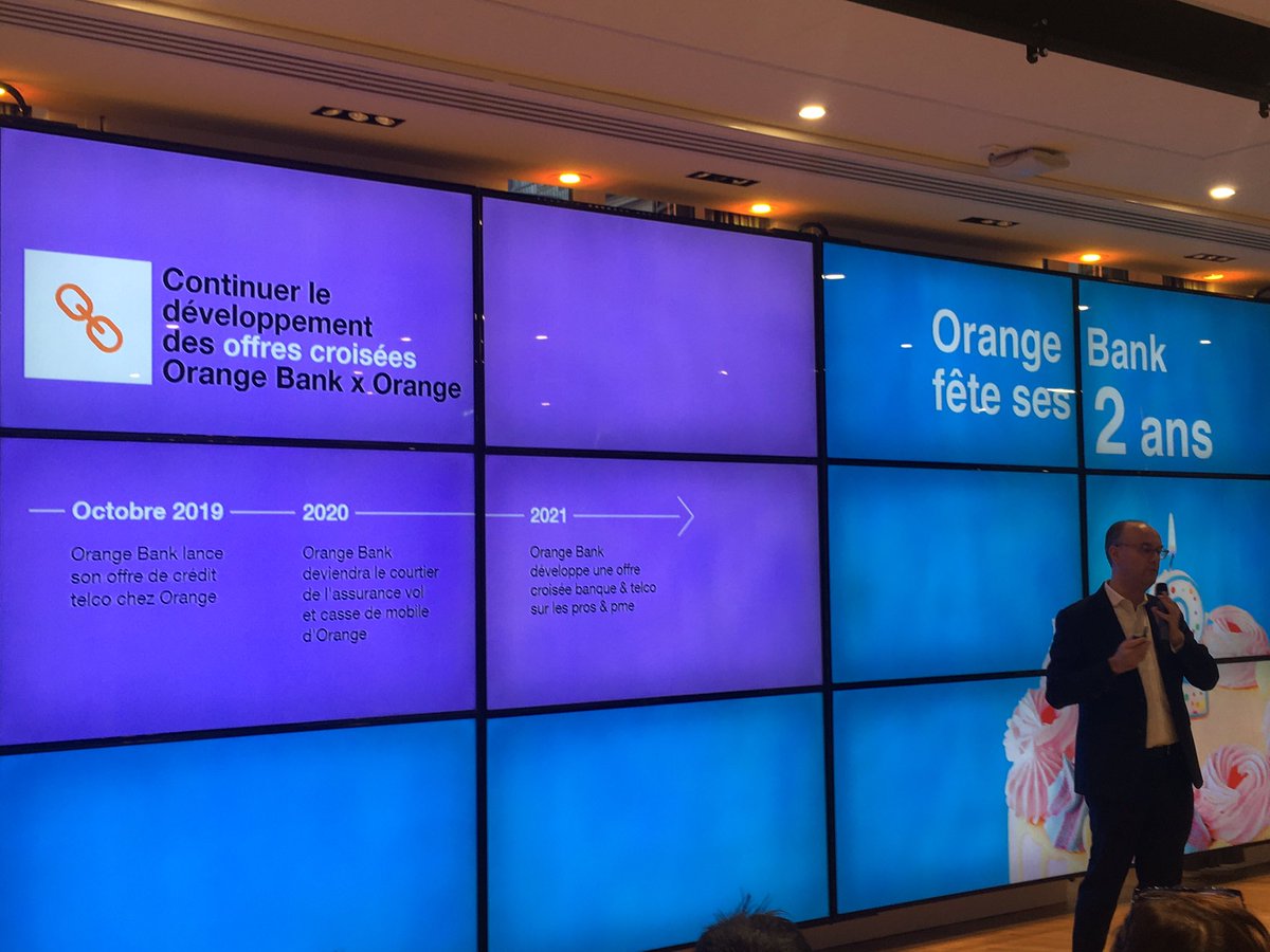 OrangeBankFR's tweet photo. Et la banque demain ? En 2020 Orange Bank deviendra courtier et proposera des assurances en boutiques Orange. 2021 : développement d’une offre croisée banque telco pour les pro/pme. https://t.co/9xcQEHXeGW